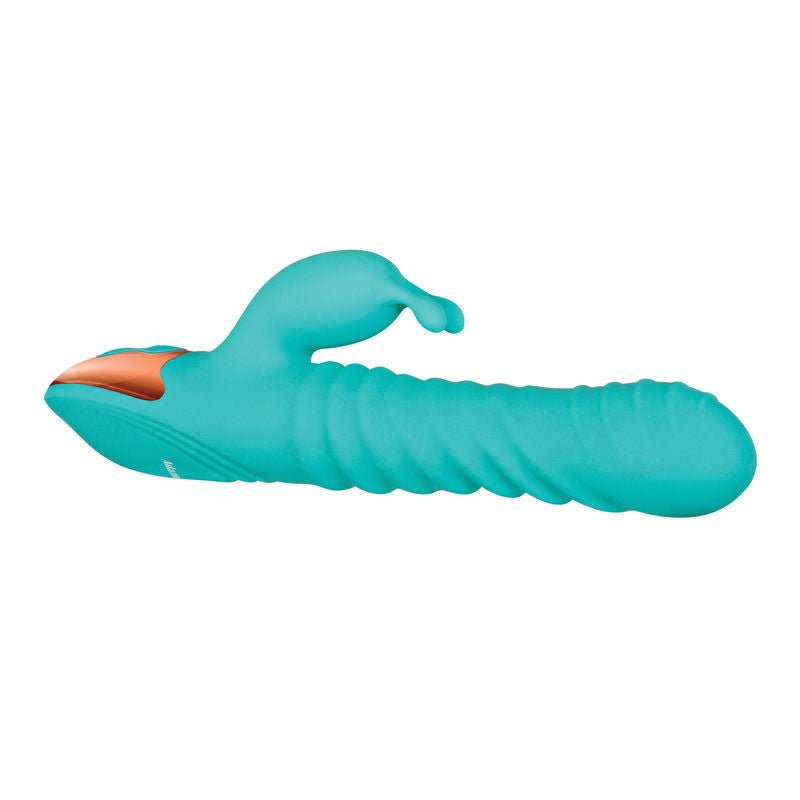 Adam & eve - warming rabbit thruster - Product side view  | Flirtybay.com.au